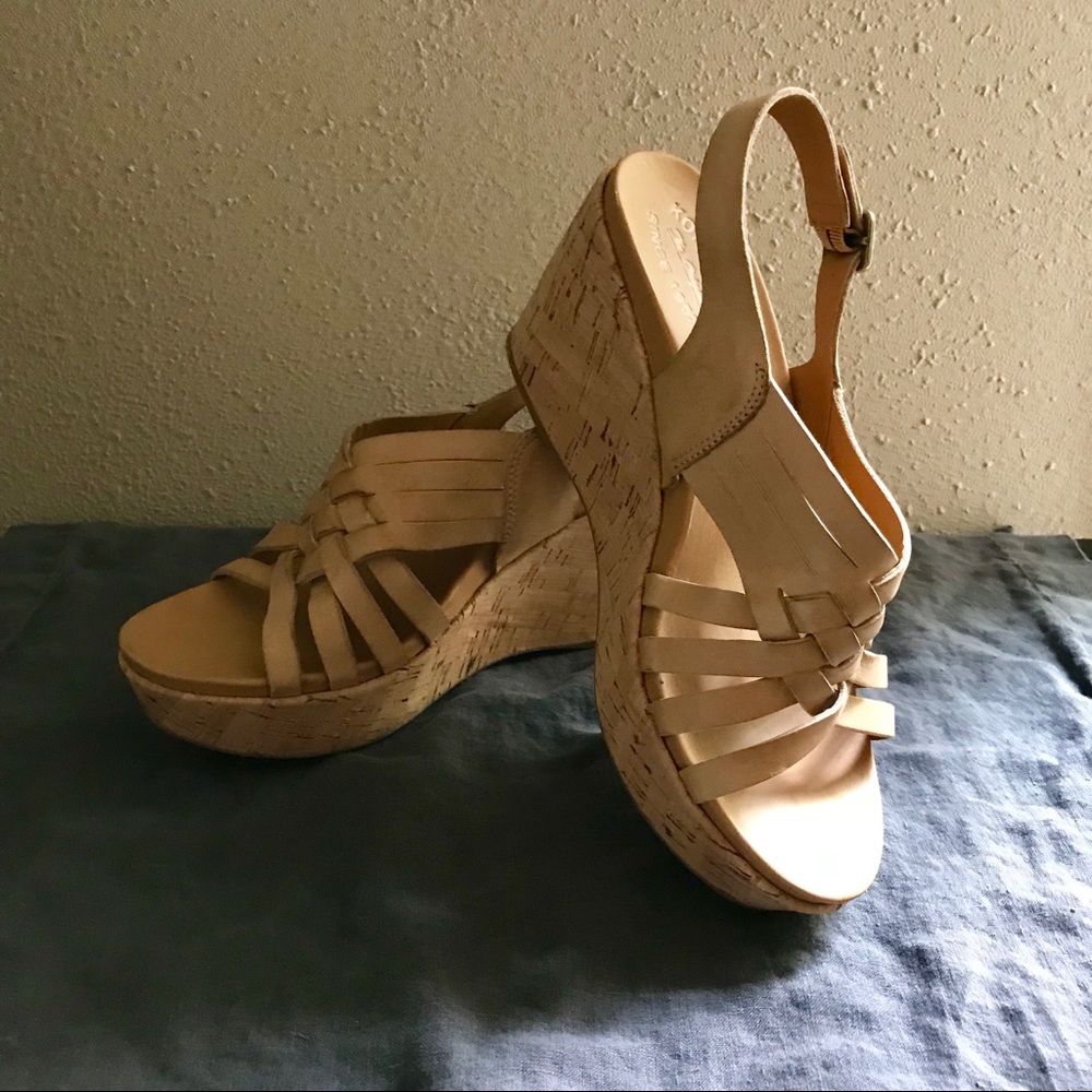 LEATHER Kork-Ease Wedges